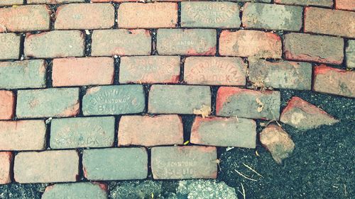 Full frame shot of brick wall