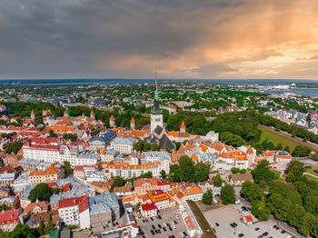 Beautiful panoramic view of tallinn, the capital of estonia 