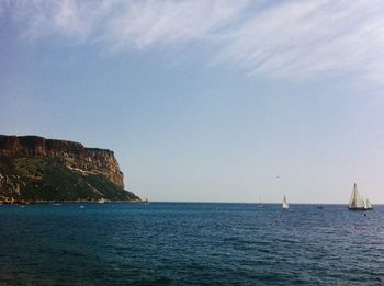 Scenic view of sea against sky