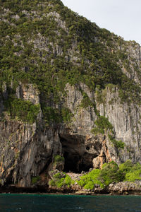 Rock formations at seaside