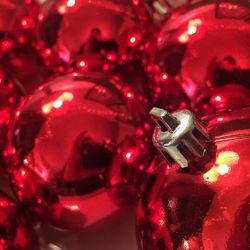 Close-up of red object