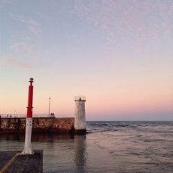 Lighthouse at sunset