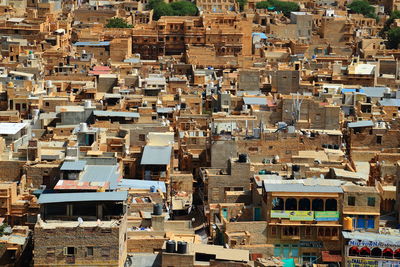 High angle view of townscape