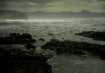 Scenic view of sea against sky