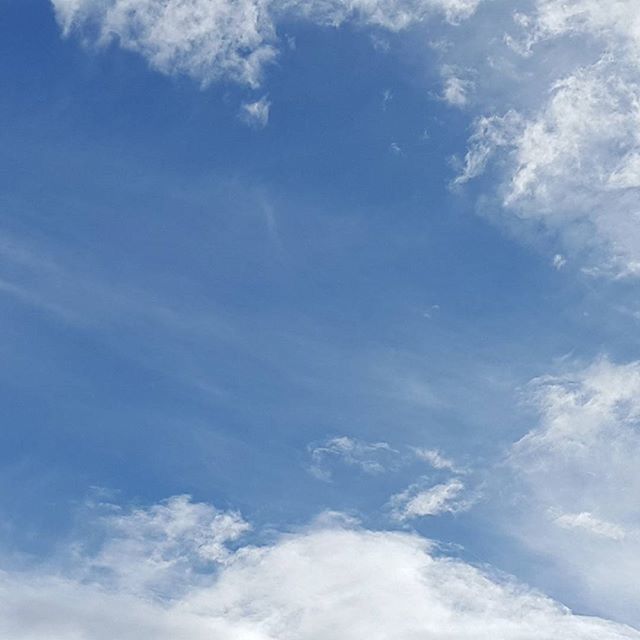 low angle view, sky, blue, cloud - sky, beauty in nature, tranquility, sky only, scenics, nature, tranquil scene, backgrounds, white color, cloud, cloudy, full frame, cloudscape, idyllic, day, outdoors, no people