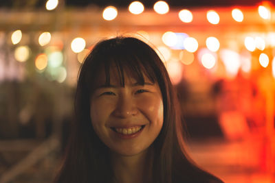 Portrait of a smiling young woman