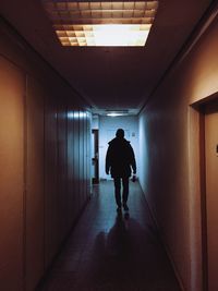 People walking in tunnel