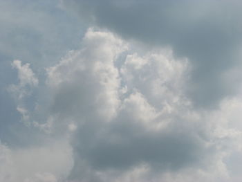 Low angle view of clouds in sky