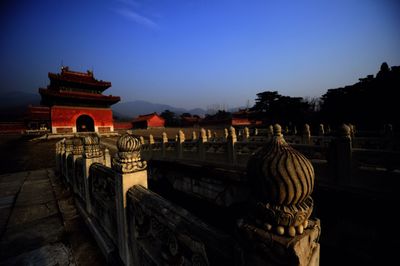 Built structure against blue sky