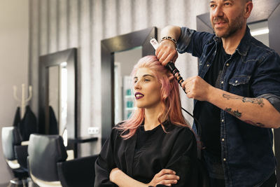 Portrait of a smiling young couple