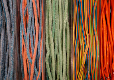 Full frame shot of multi colored fabric