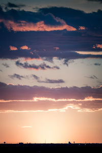 Scenic view of sky during sunset