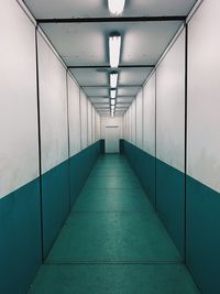 Empty corridor of building