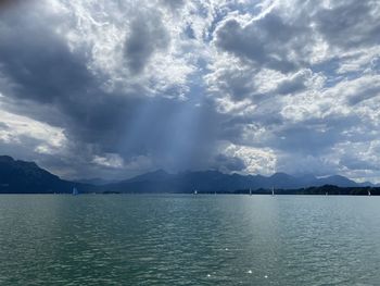 Scenic view of sea against sky