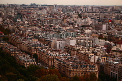 High angle view of cityscape