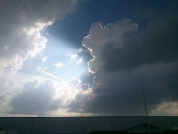 Low angle view of lightning in sky