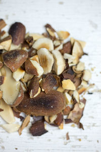 Close-up of nut food on table