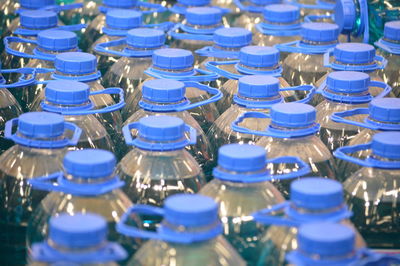 Full frame shot of colorful bottles