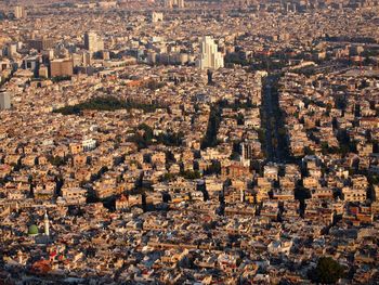 High angle view of cityscape