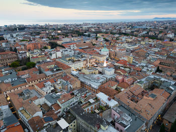 High angle view of cityscape