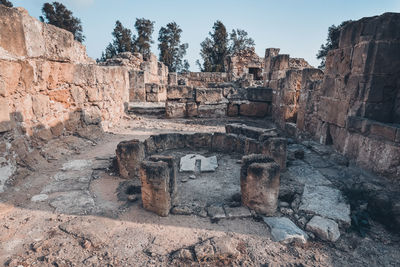 View of old ruins