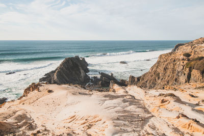 Scenic view of sea against sky