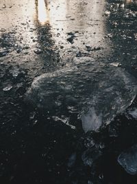 Raindrops on glass window