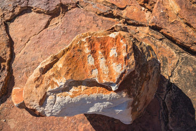 Close-up of rock formations
