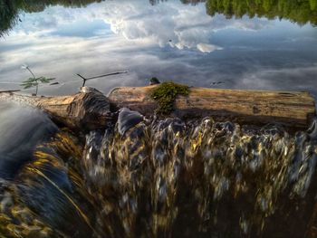 Panoramic view of land against sky