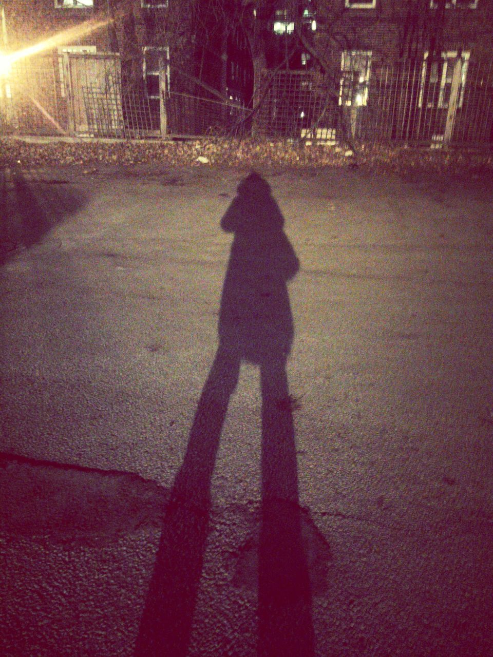 shadow, lifestyles, sunlight, walking, silhouette, leisure activity, focus on shadow, street, standing, men, full length, high angle view, road, night, unrecognizable person, rear view, person