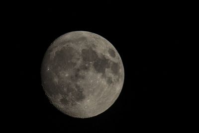 Scenic view of moon against sky at night