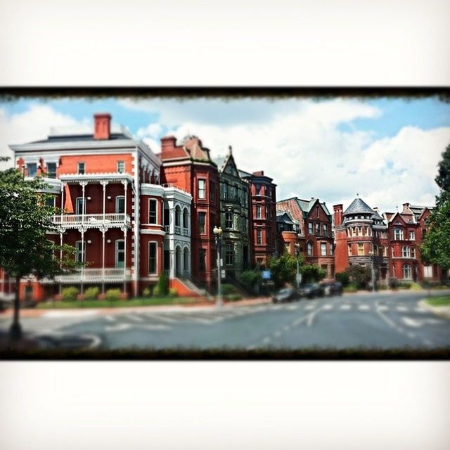 building exterior, architecture, built structure, sky, road, street, residential structure, residential building, building, city, auto post production filter, transportation, transfer print, house, window, cloud - sky, car, outdoors, no people, day