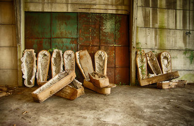 Interior of abandoned factory