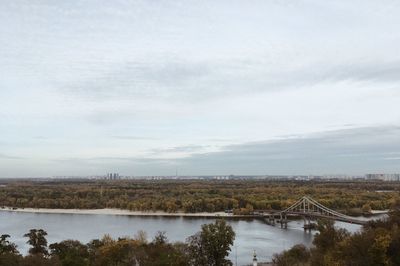 Scenic view of river against sky