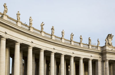 Low angle view of historical building against sky