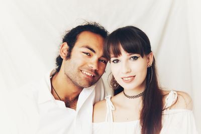 Portrait of a smiling young couple