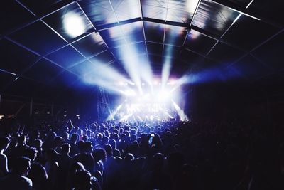 Crowd at music concert