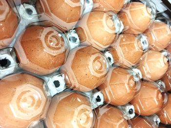 Full frame shot of eggs for sale