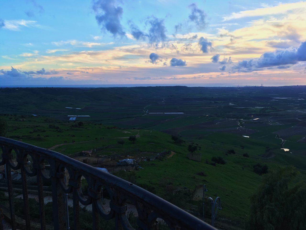 HIGH ANGLE VIEW OF LANDSCAPE AGAINST SKY