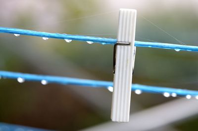 Close-up of wet blue water