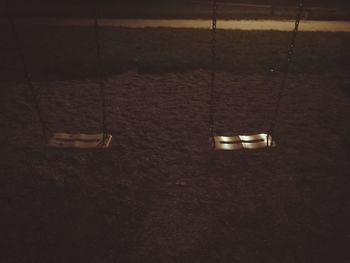 Close-up of electric lamp on wall