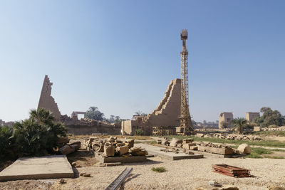 Old ruins against clear sky