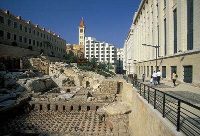 Old ruins at roman baths