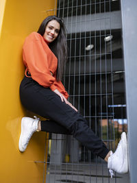 Portrait of a smiling young woman