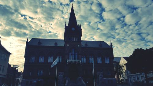 Low angle view of building against sky