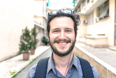 Portrait of smiling young man