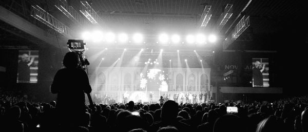 Crowd at music concert