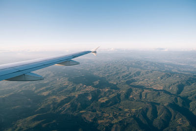 Aerial view of landscape against sky