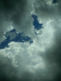 Low angle view of clouds in sky