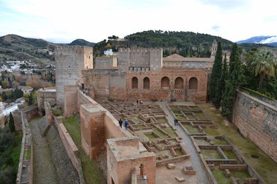 View of old ruins against sky